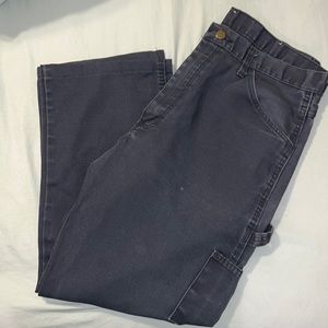 Mens Navy FR bulwark pants